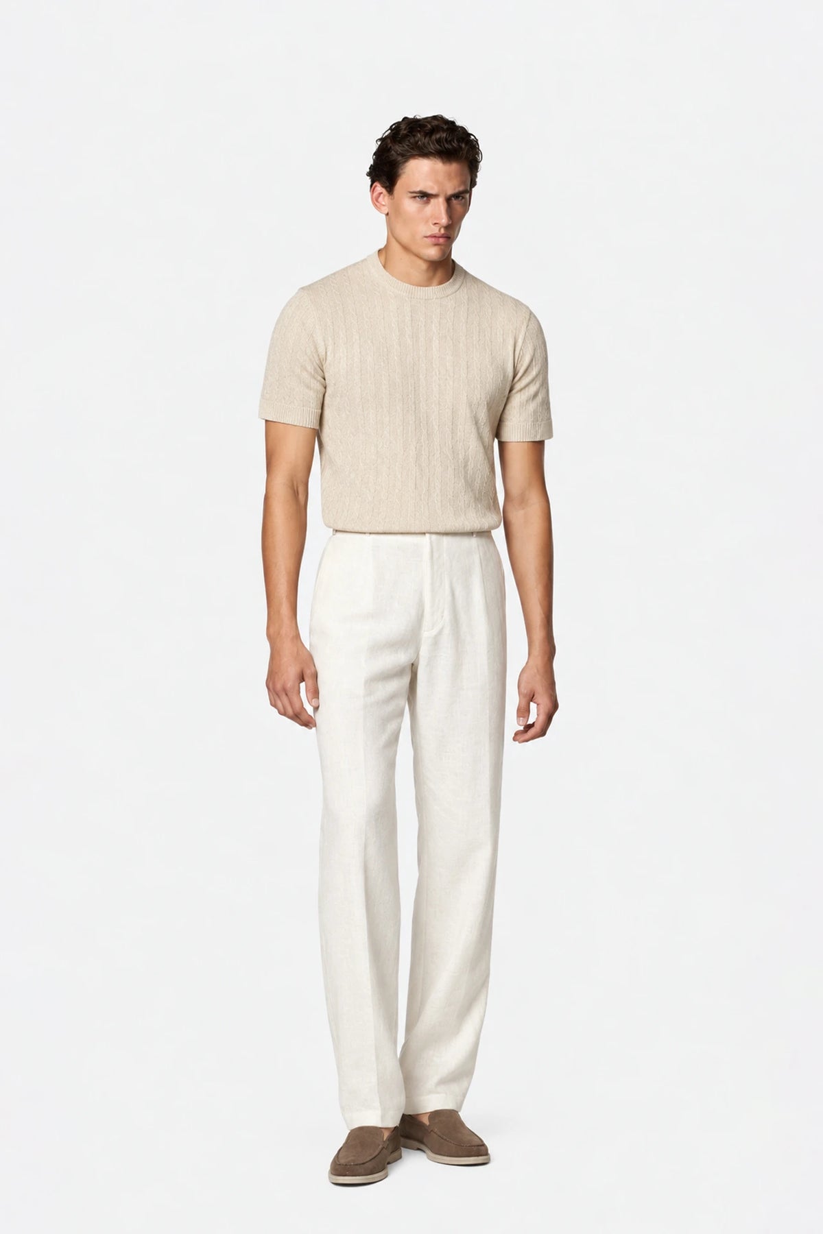 Cable Knit T-Shirt