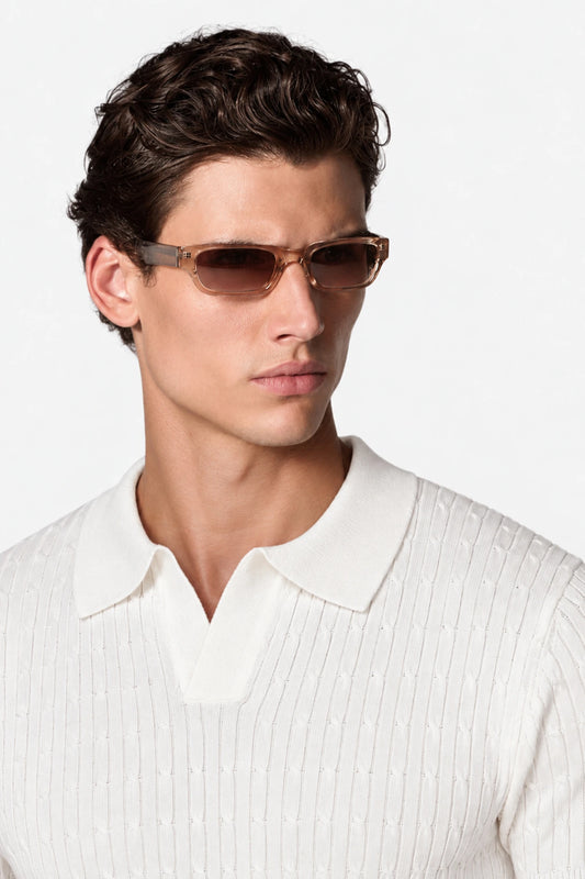 Cable Knit Polo