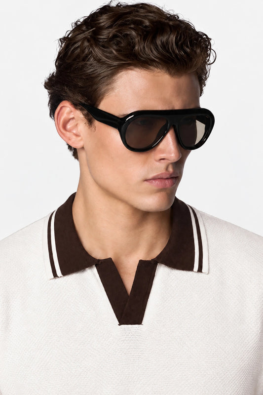 Fine Gauge Knit Polo