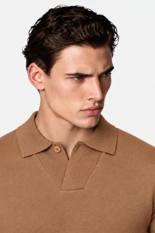 Fine Gauge Knit Polo