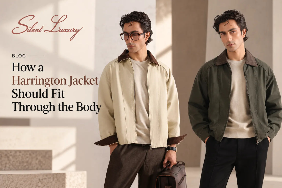 How a Harrington Jacket Should Sit Through Shoulder and Hem