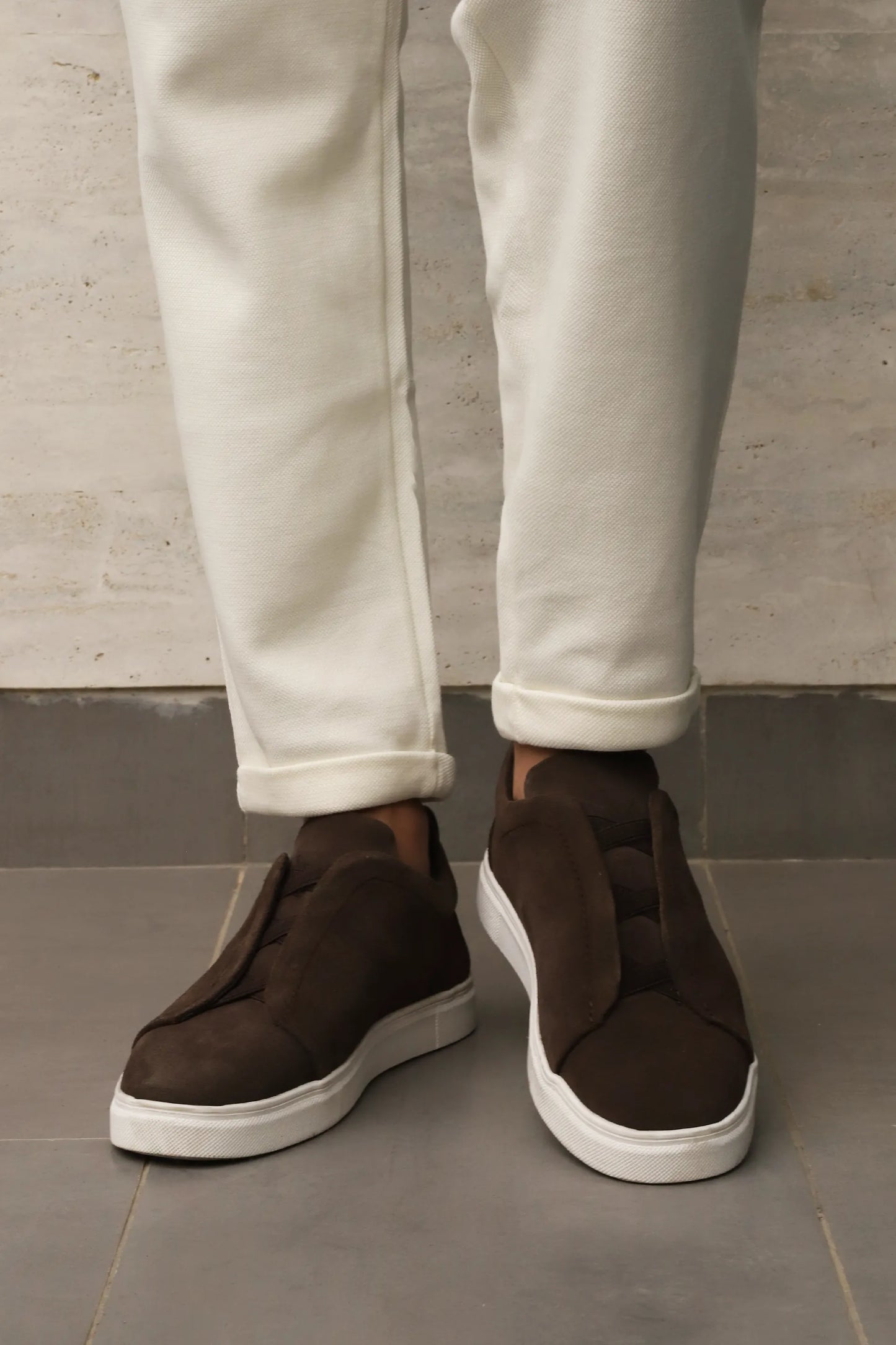 Suede Slip-On Sneakers