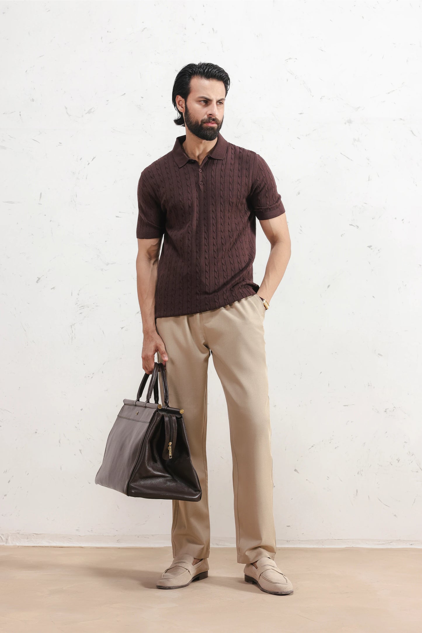 Sandstone Drawstring Trousers