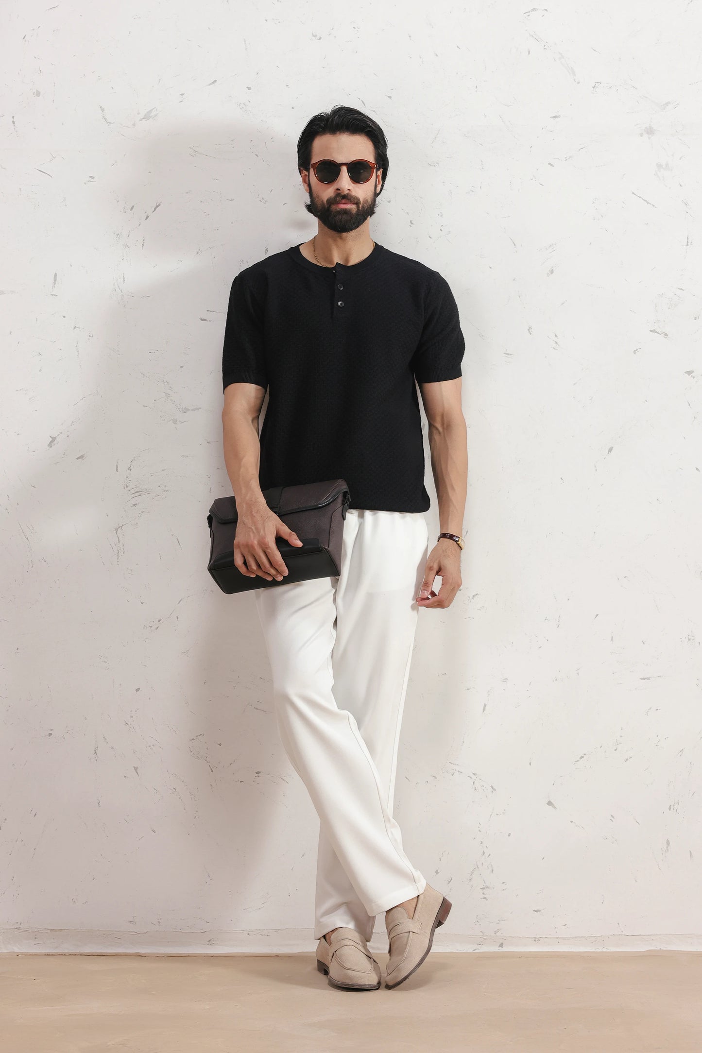 Textured Henley