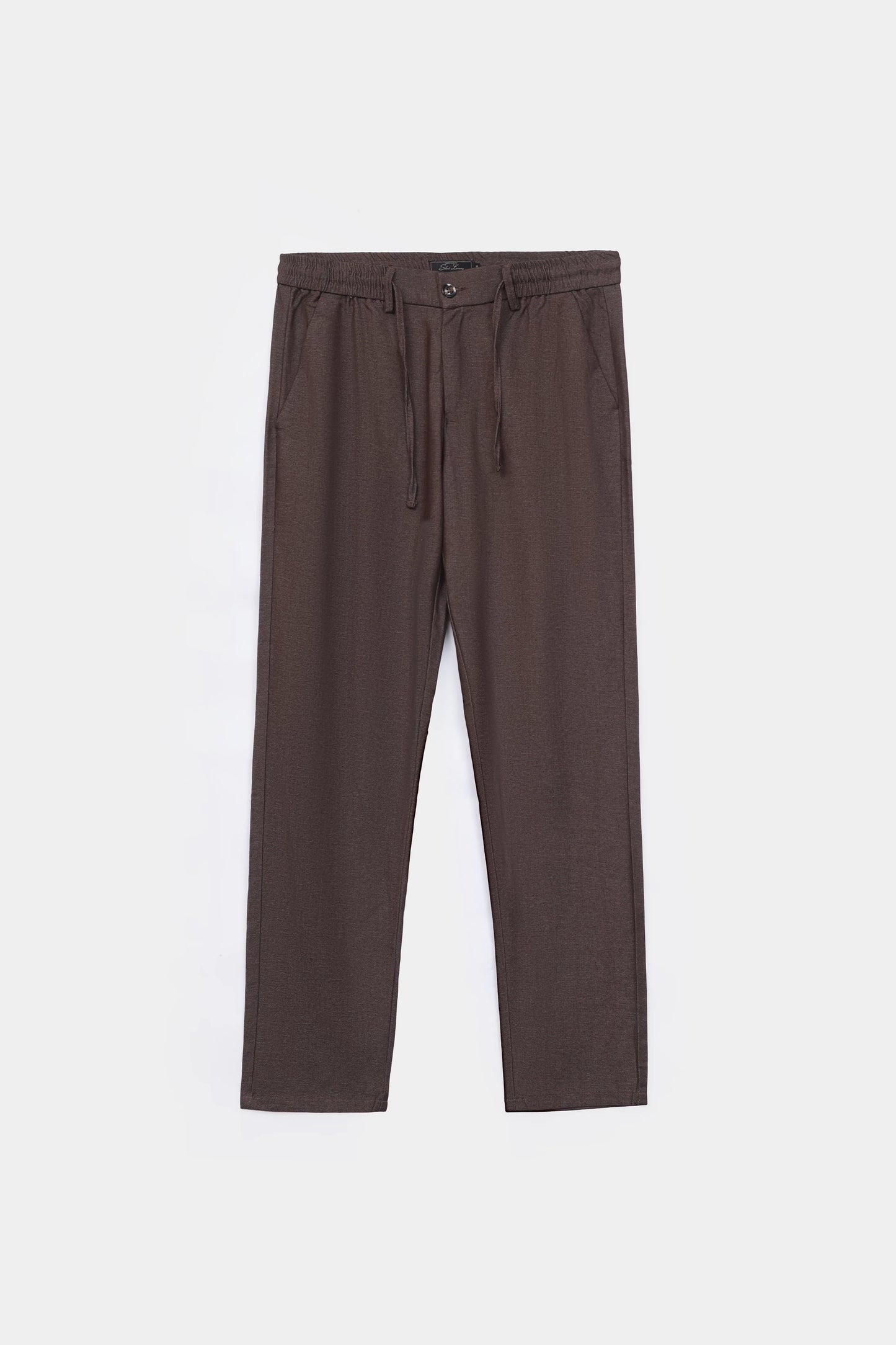 Mélange Straight Trousers