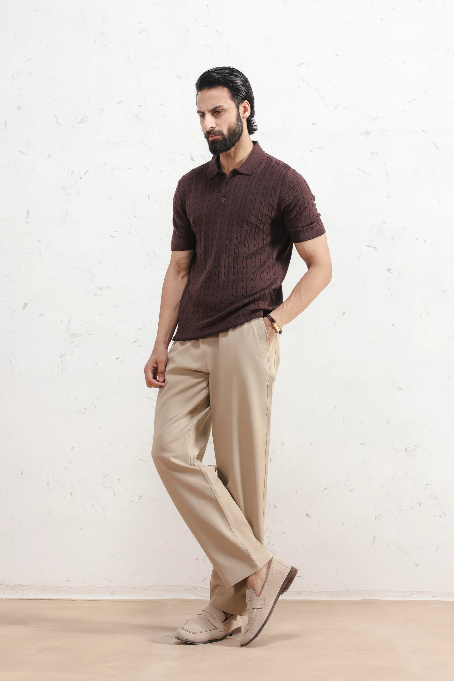 Sandstone Drawstring Trousers