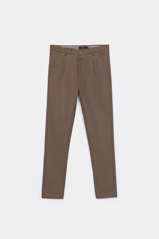 Pleated Straight Fit Trousers