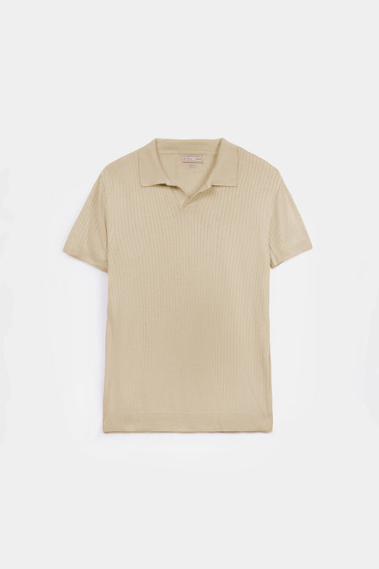 Rib Knit Polo