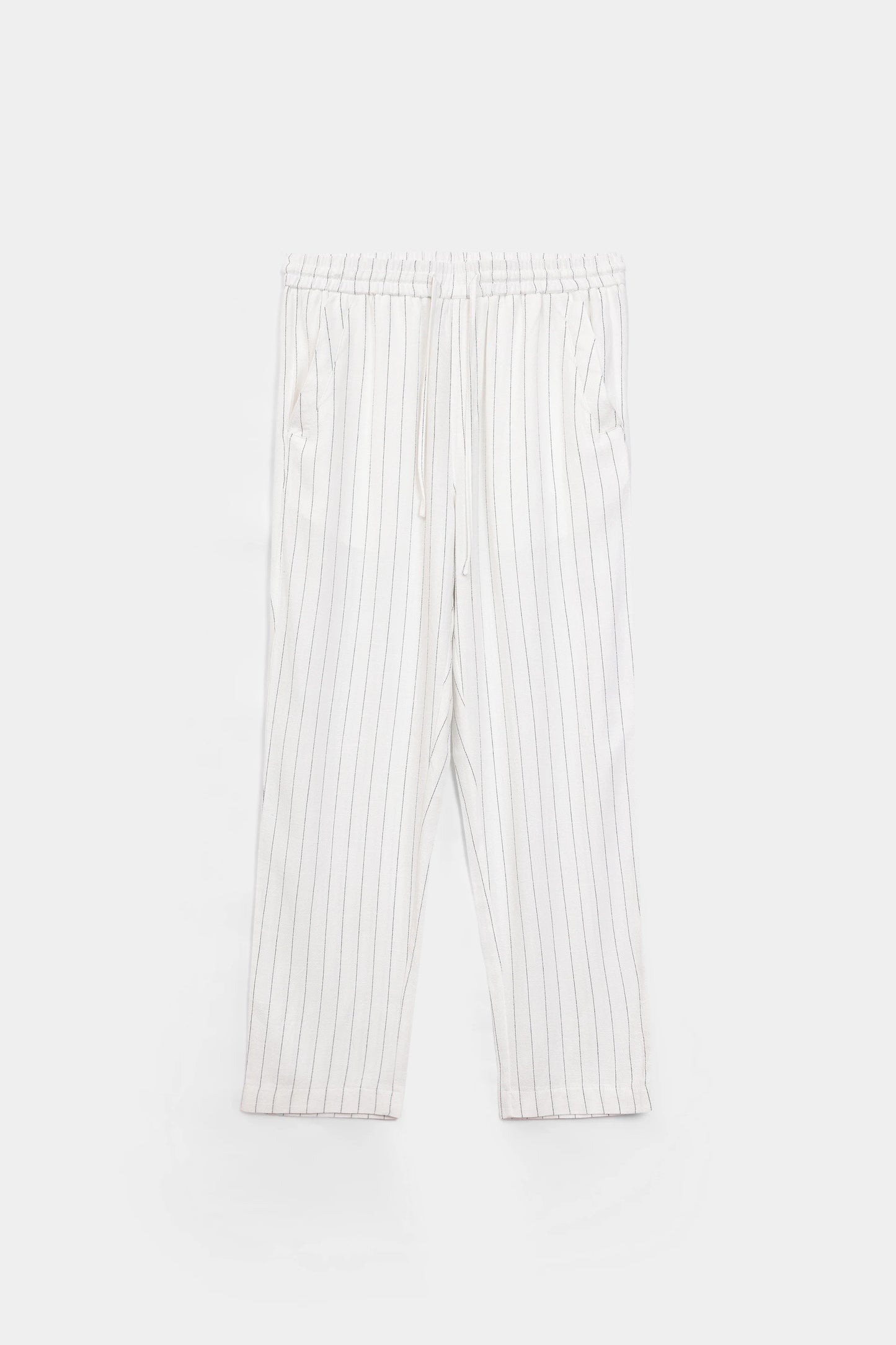 Pinstripe Linen Trousers