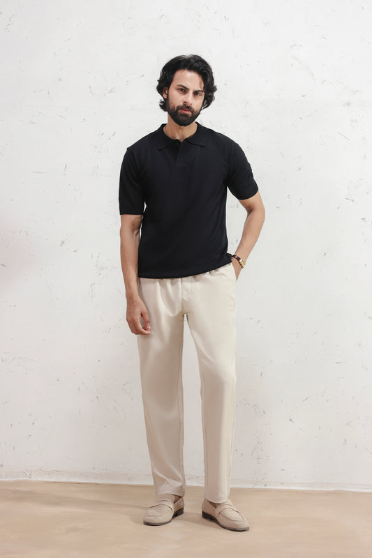 Fine Gauge Knit Polo