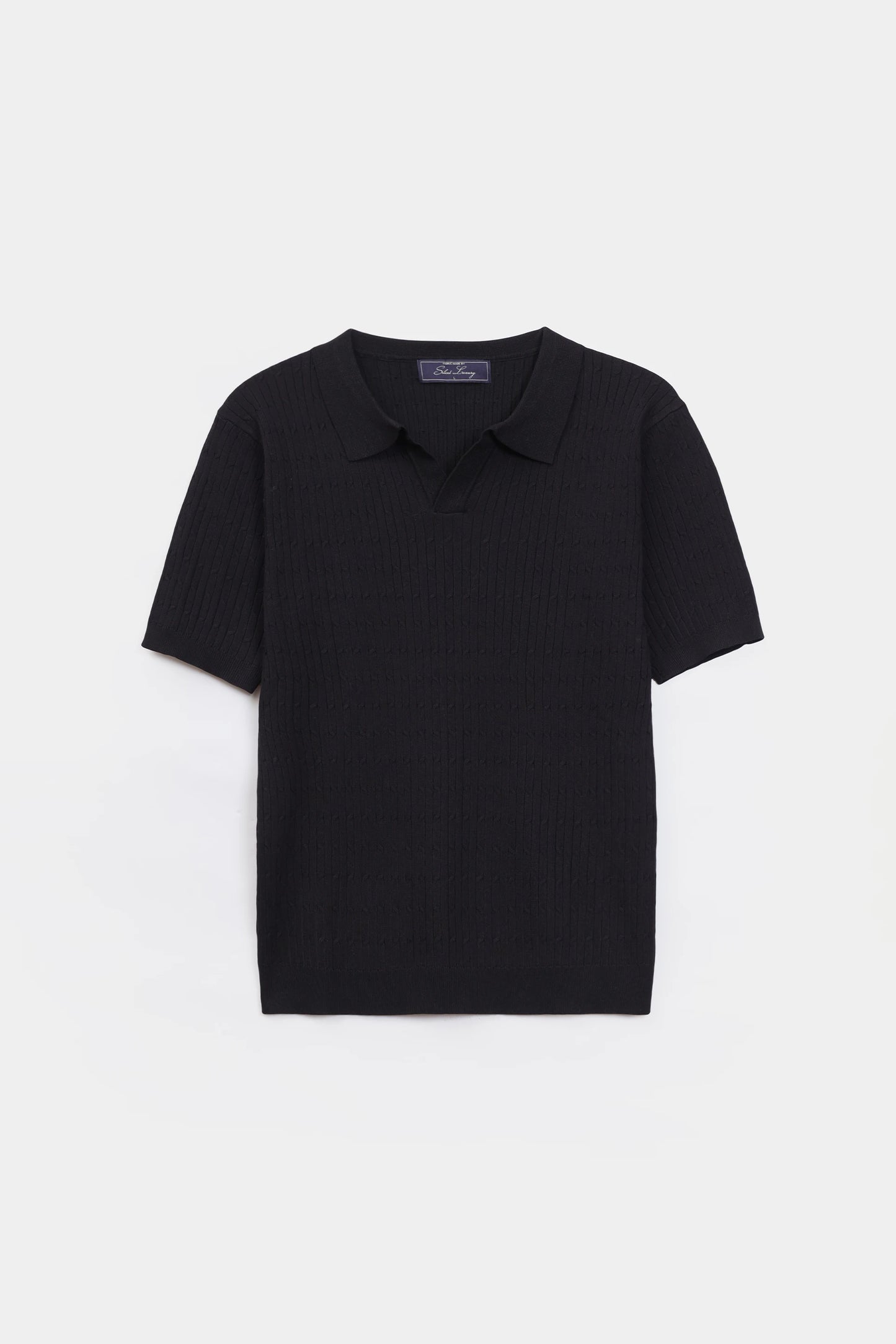 Cable Knit Polo
