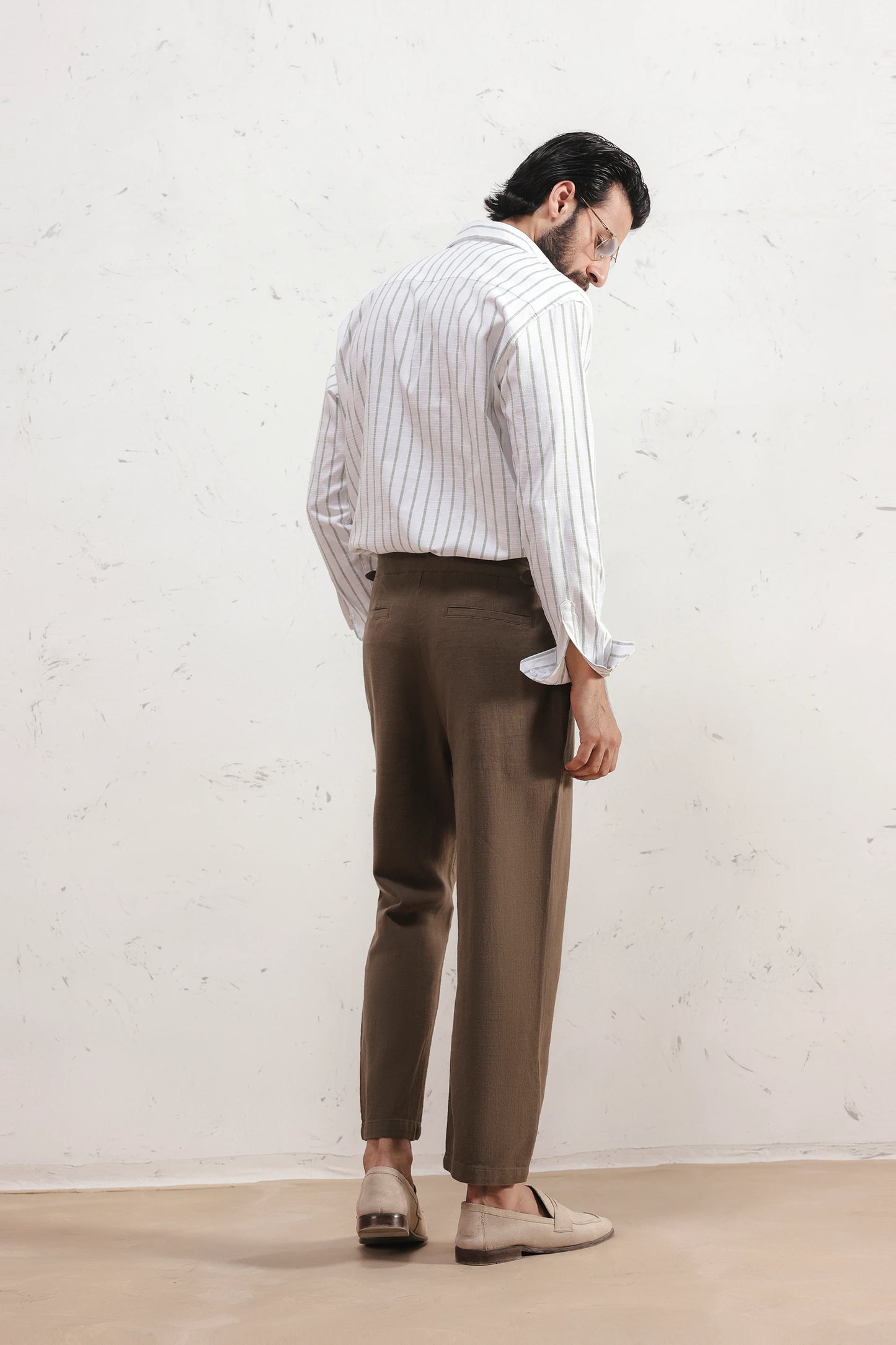 Fine Stripe Cotton Shirt