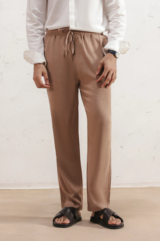 Straight Linen Trousers