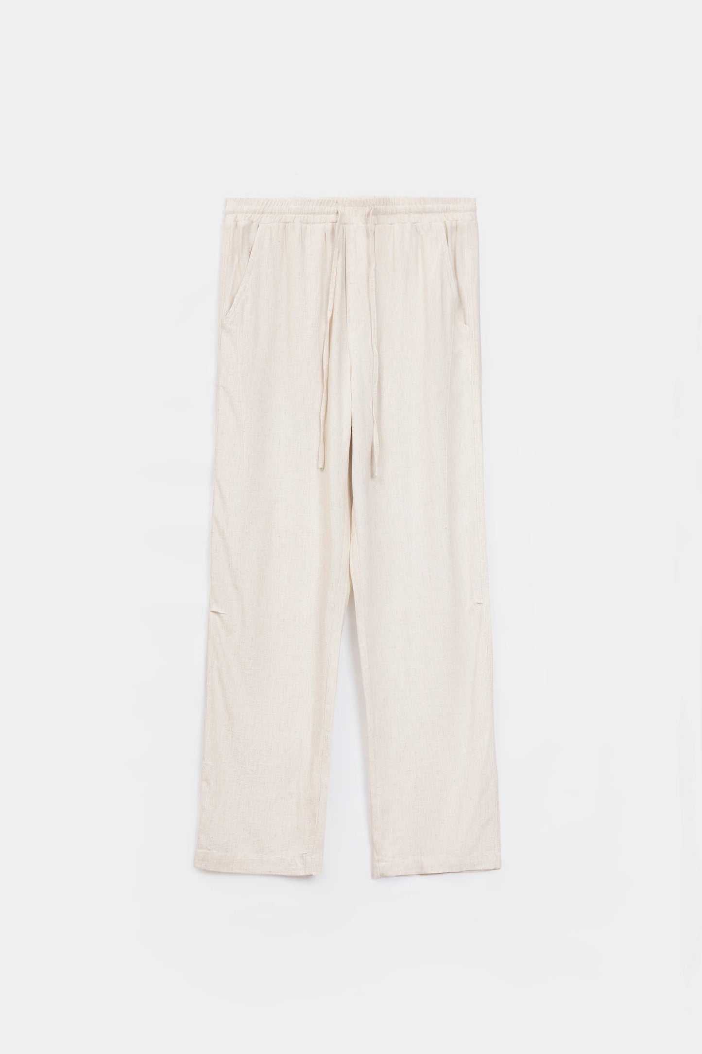 Straight Linen Trousers