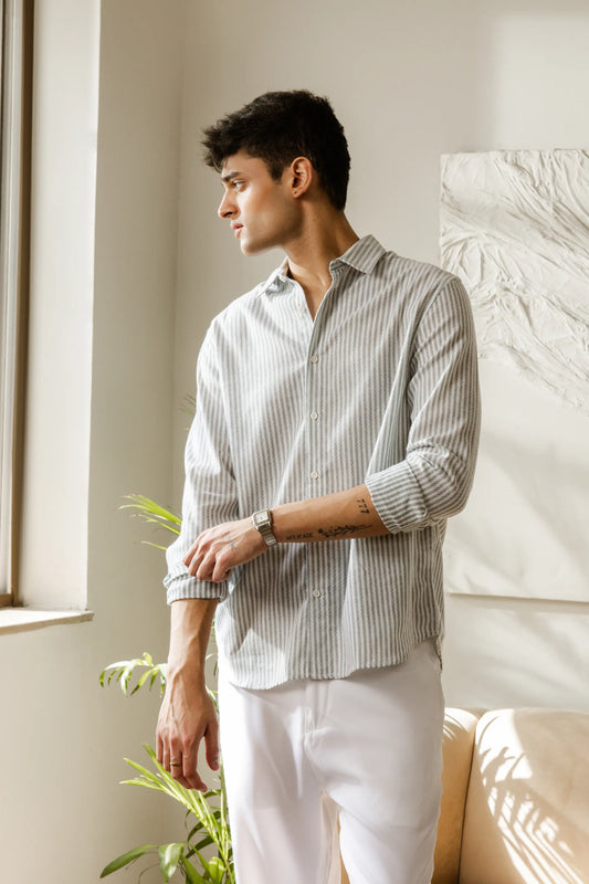 Blue Pinstripe Shirt