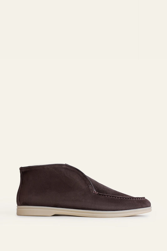 High-Top Goat Suede Loafers