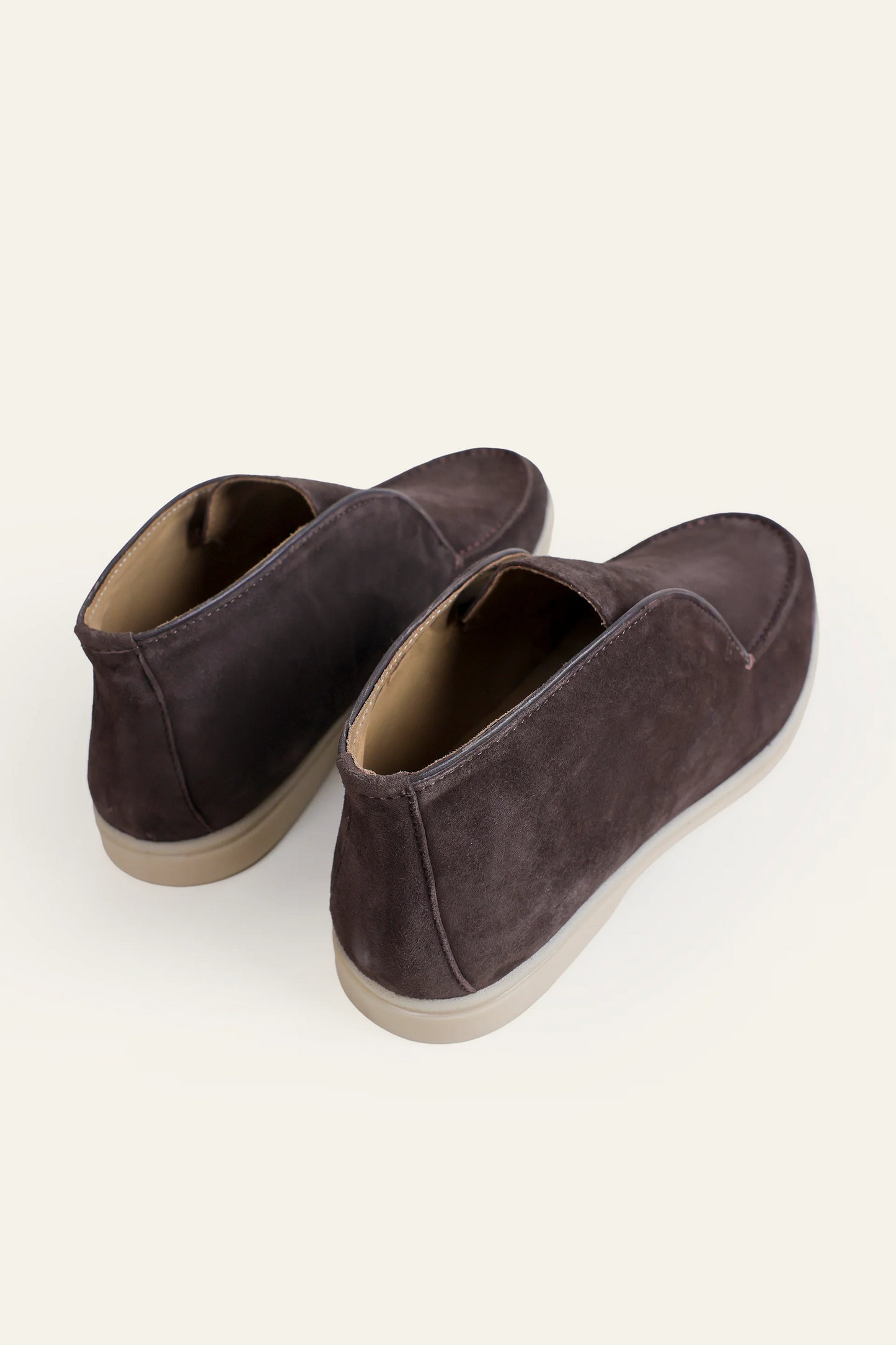 High-Top Goat Suede Loafers