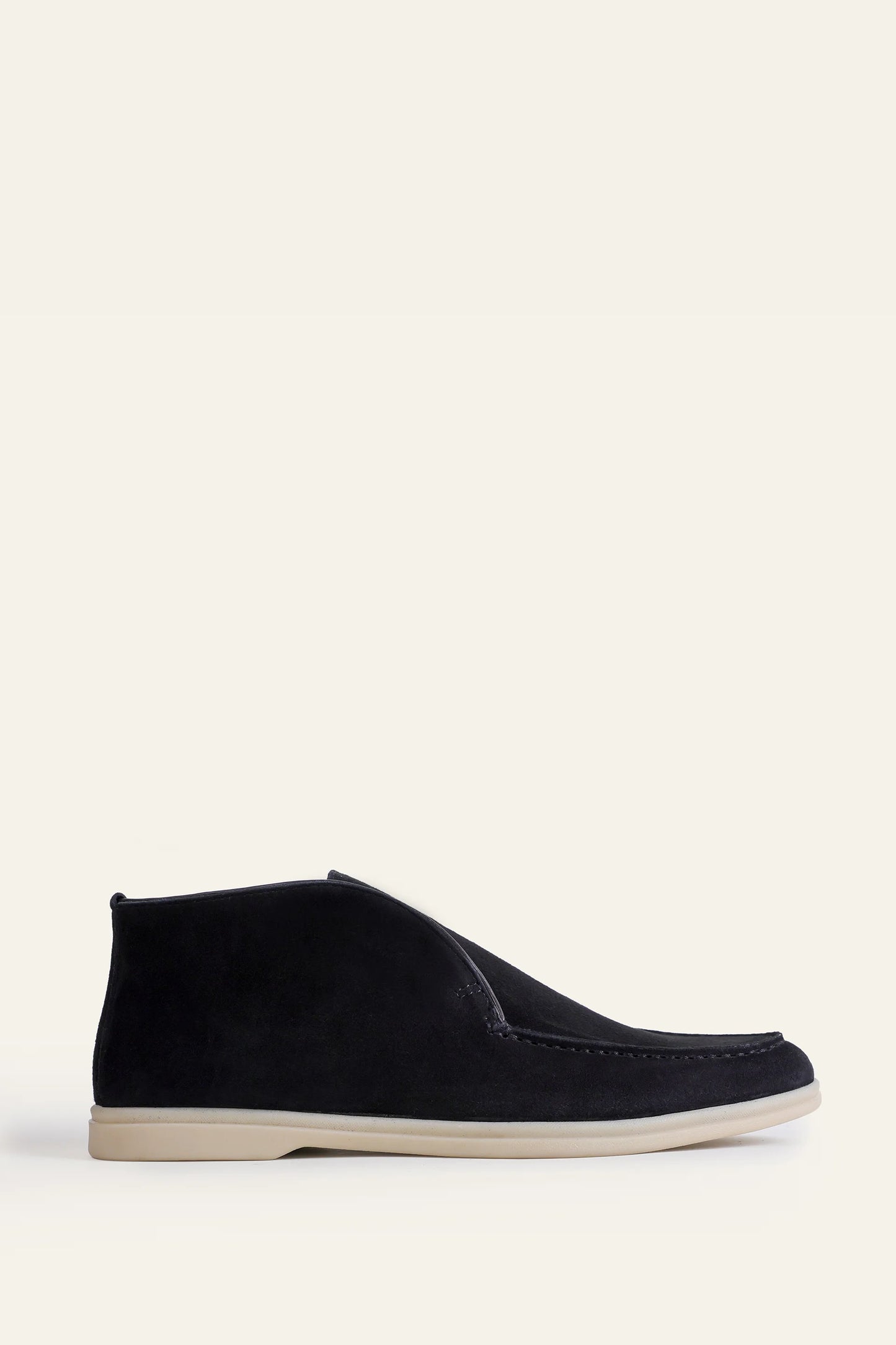 High-Top Goat Suede Loafers
