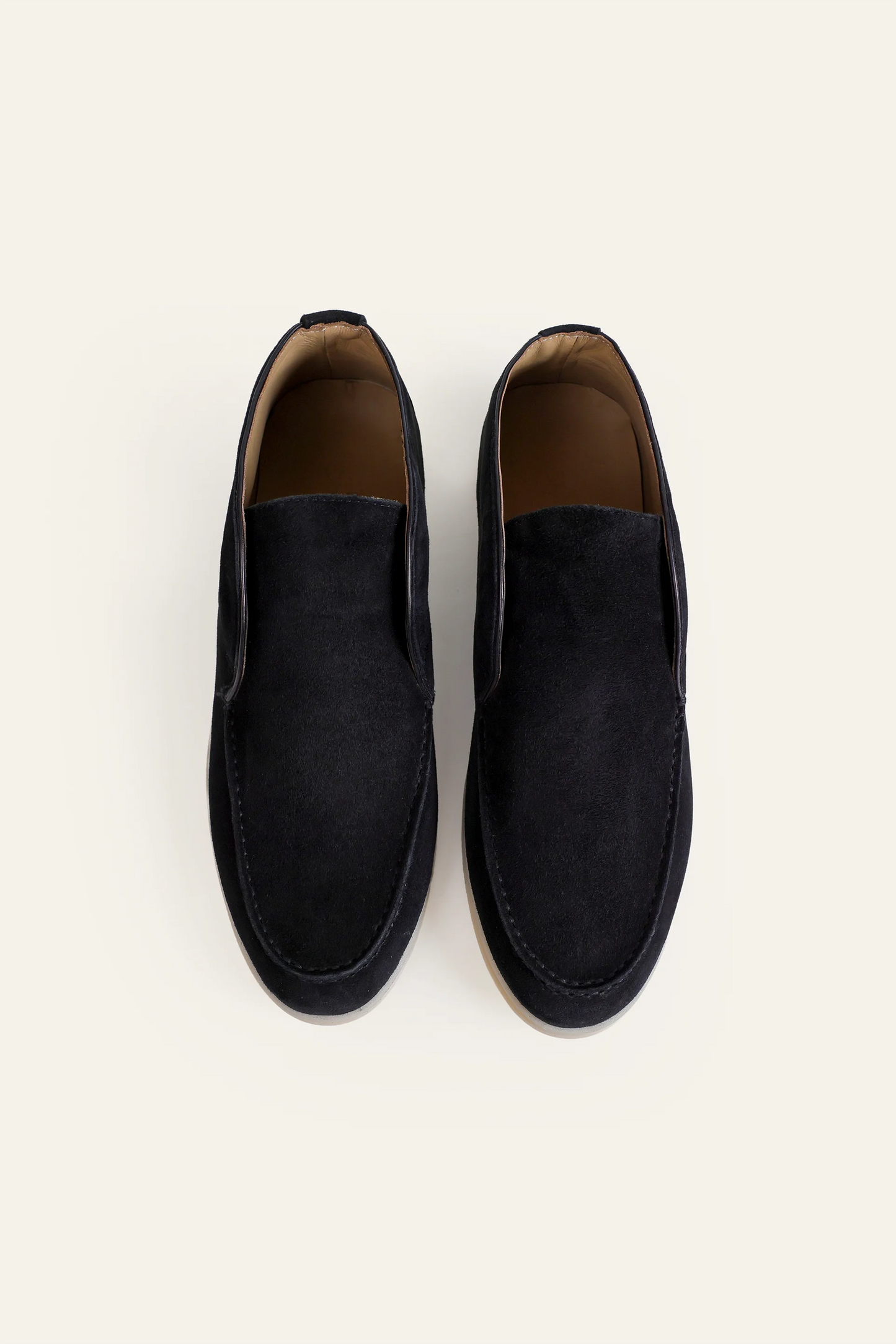 High-Top Goat Suede Loafers