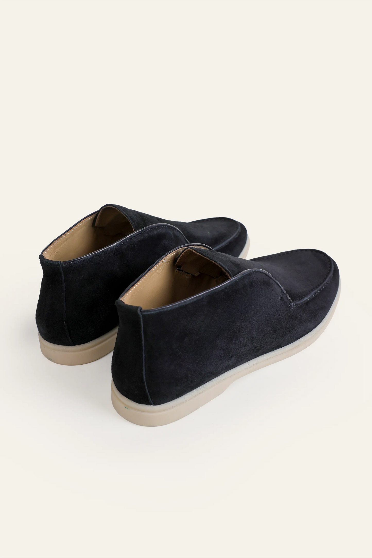 High-Top Goat Suede Loafers