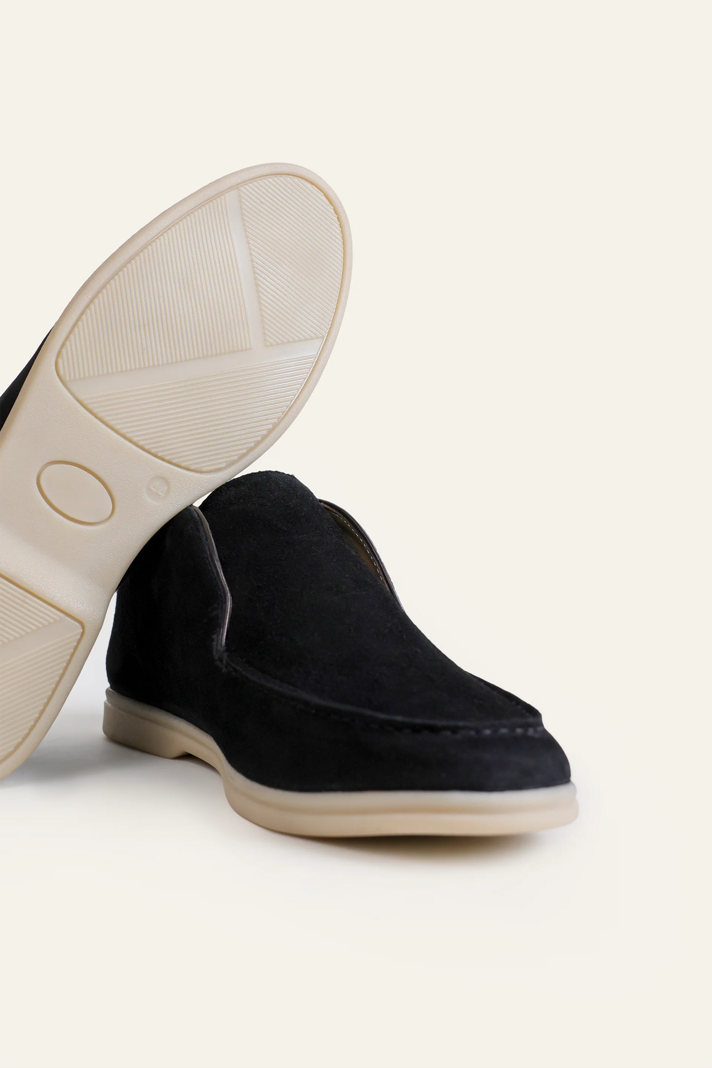High-Top Goat Suede Loafers