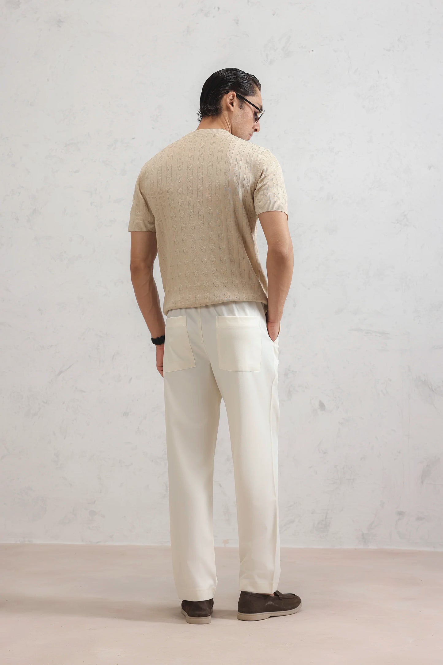 Cable Knit T-Shirt