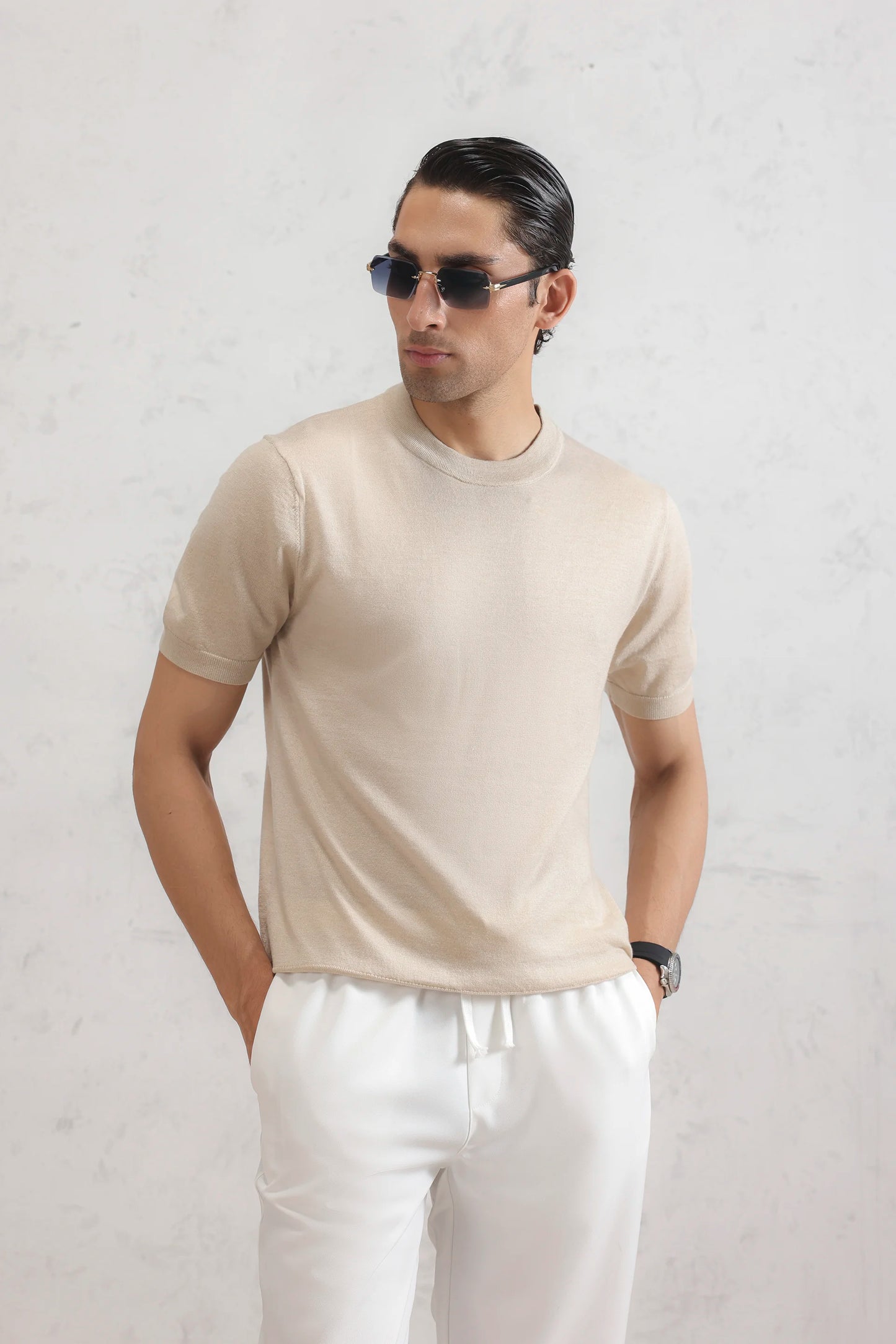 Fine Knit T-Shirt