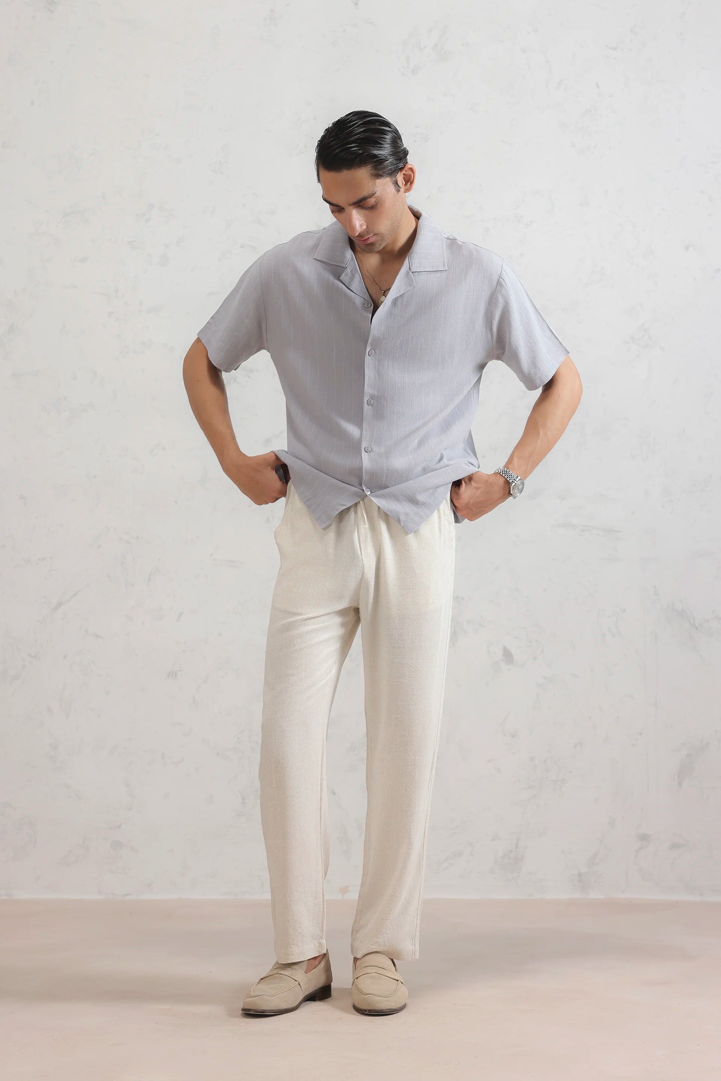 Pinstripe Linen Shirt