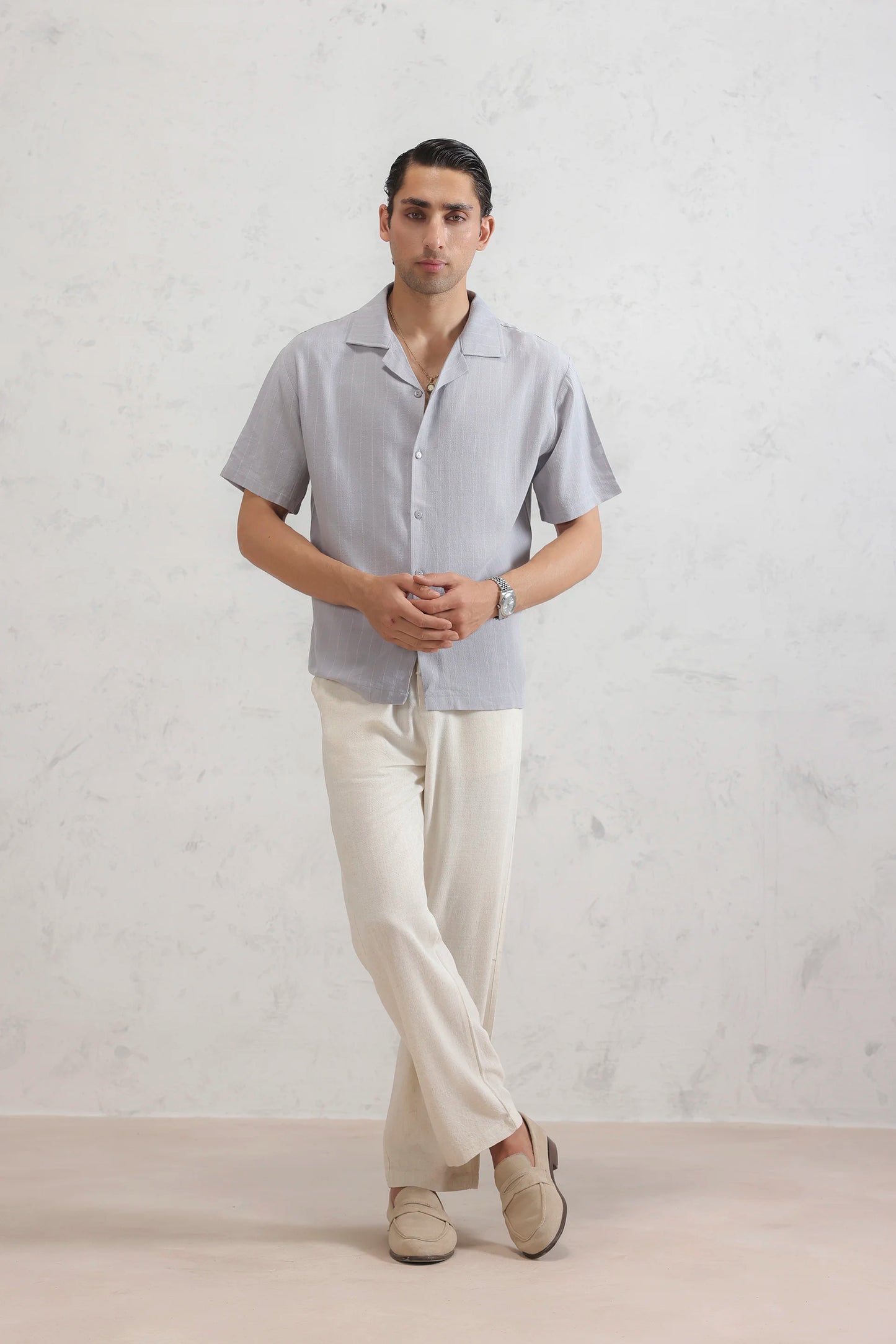 Pinstripe Linen Shirt