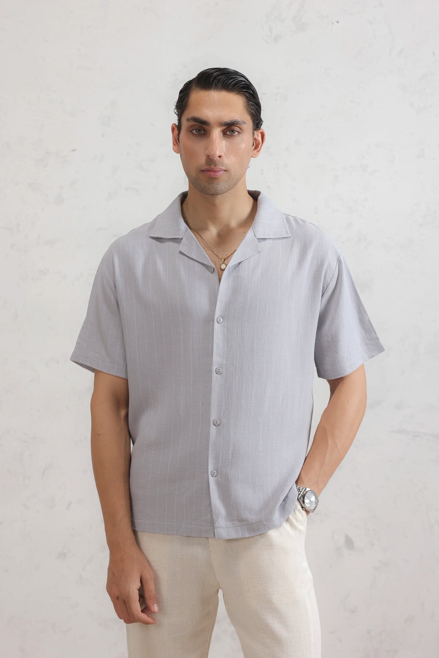 Pinstripe Linen Shirt