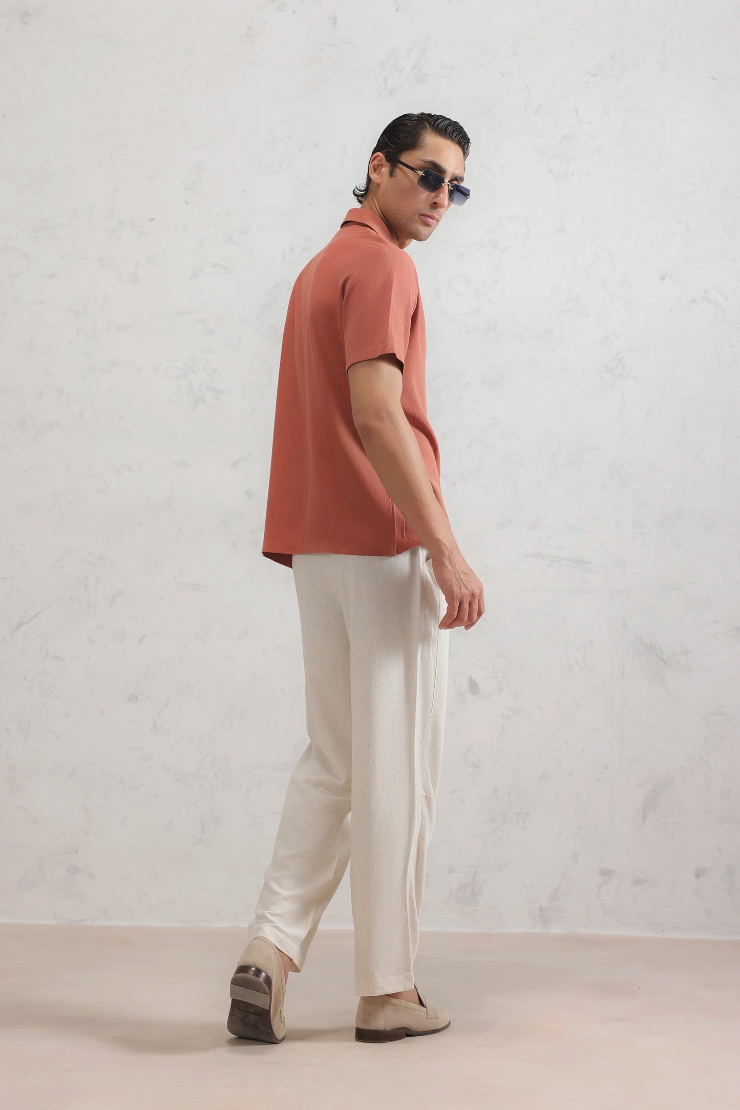 Resort Collar Linen Shirt