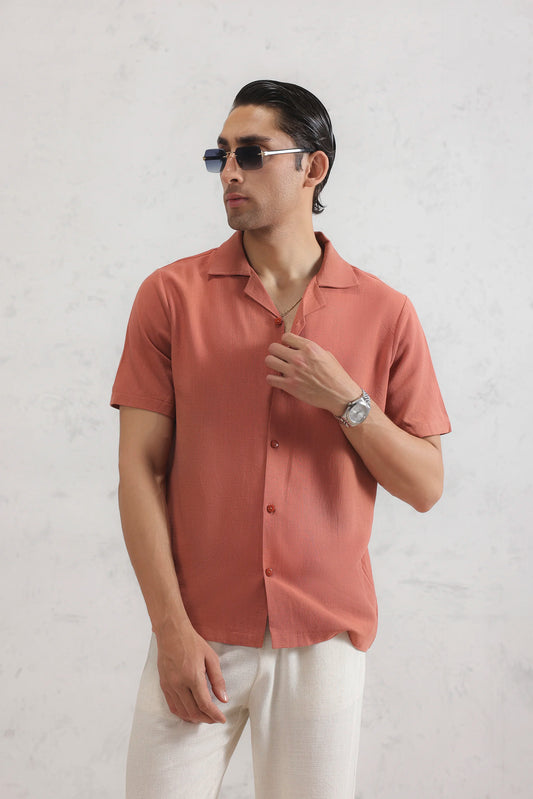 Resort Collar Linen Shirt