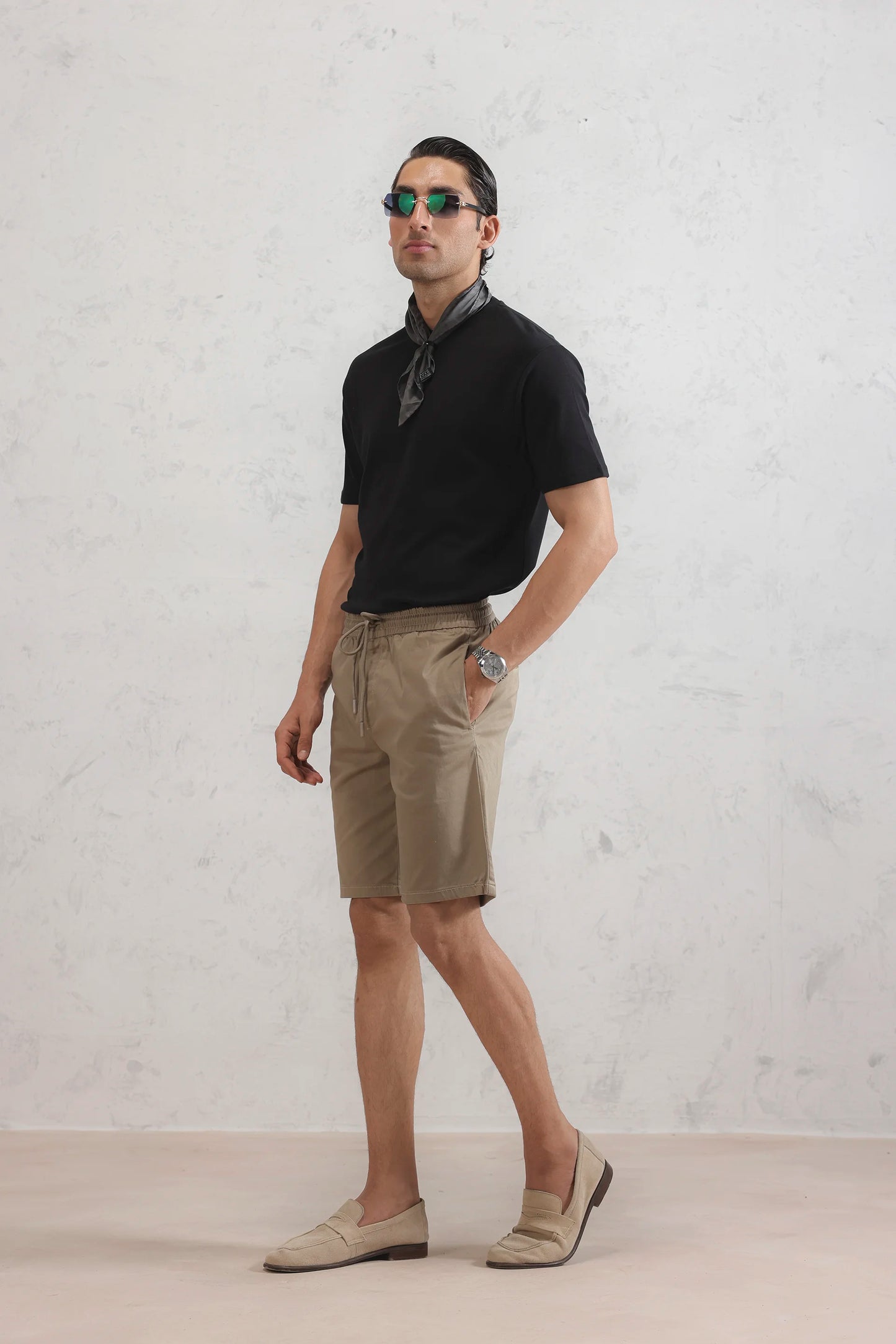 Satin Twill Shorts