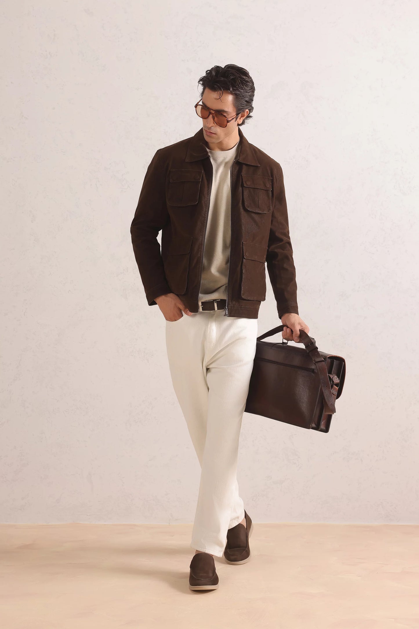 Signature Suede Field Jacket