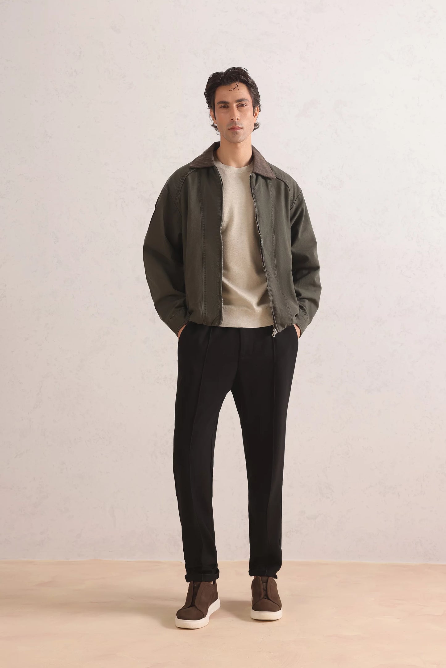 Oversized Harrington Jacket