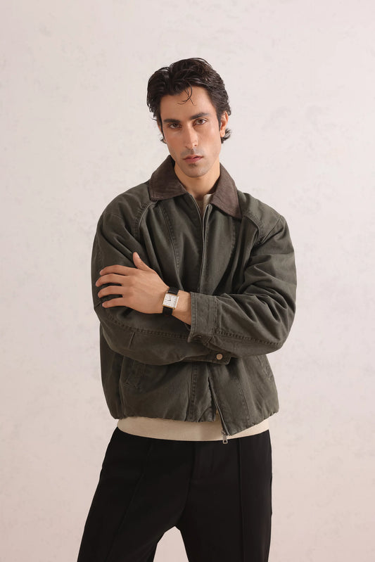 Oversized Harrington Jacket