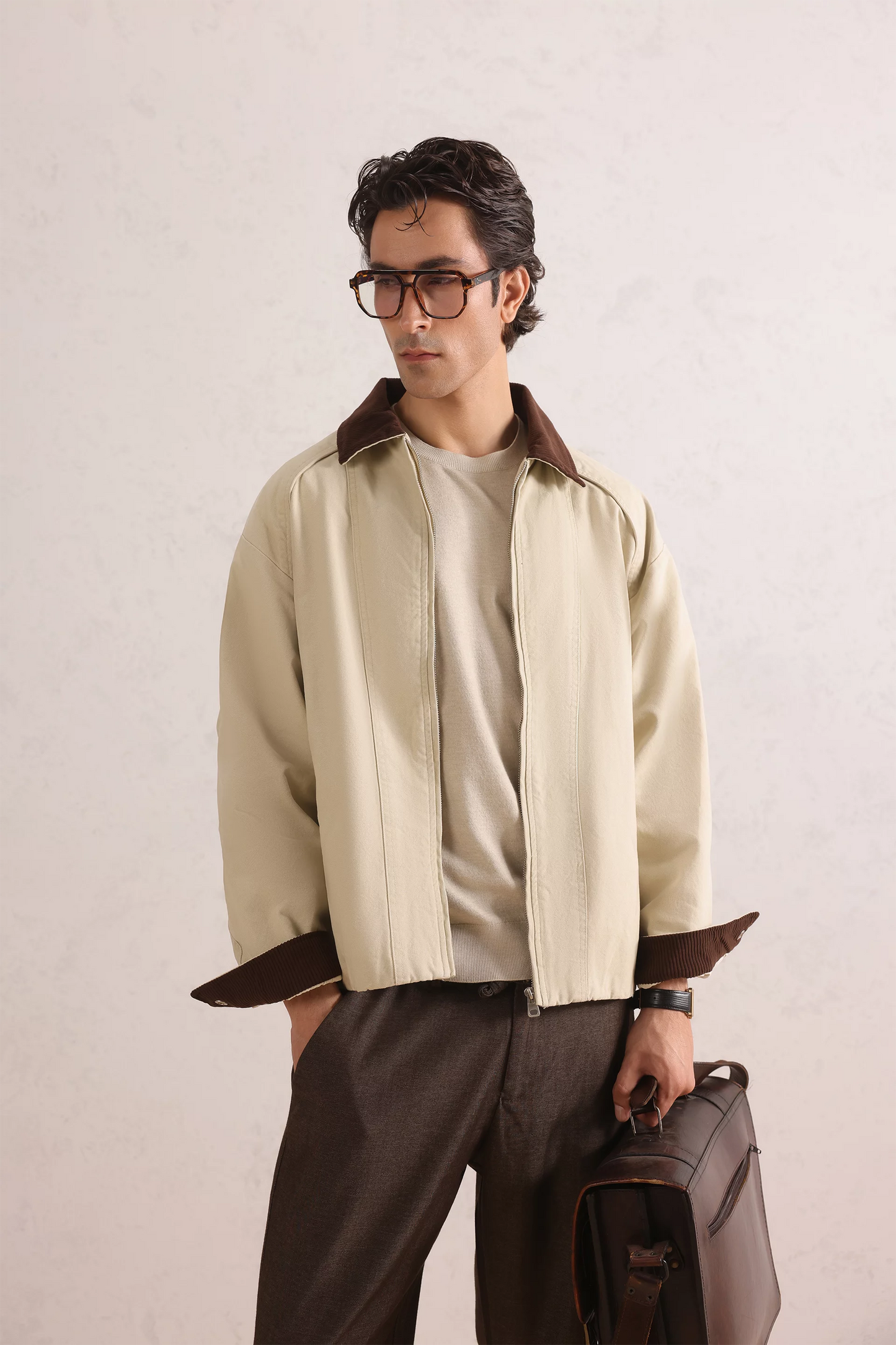 Oversized Harrington Jacket