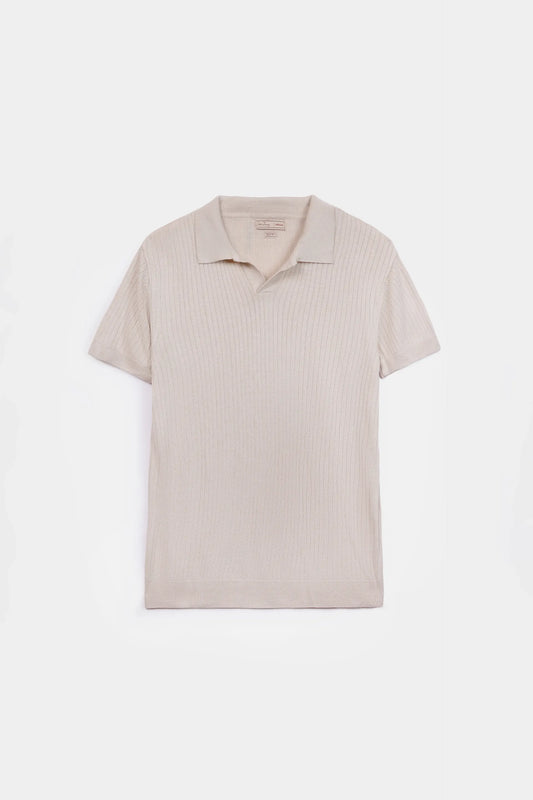 Rib Knit Polo