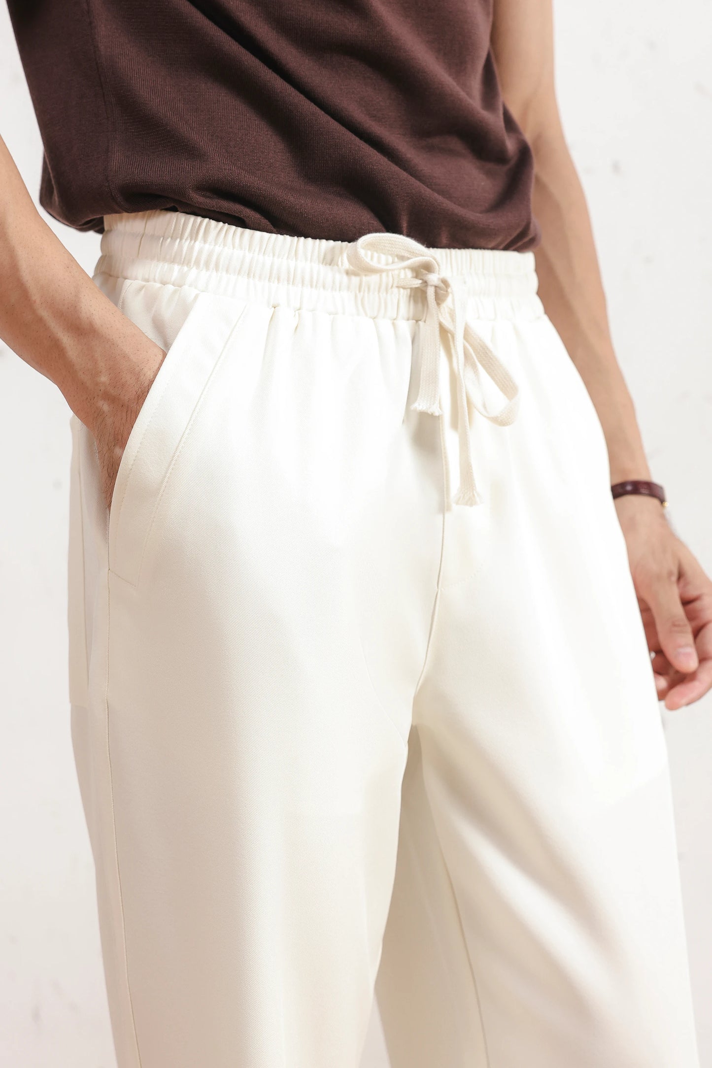 Off-White Drawstring Trousers