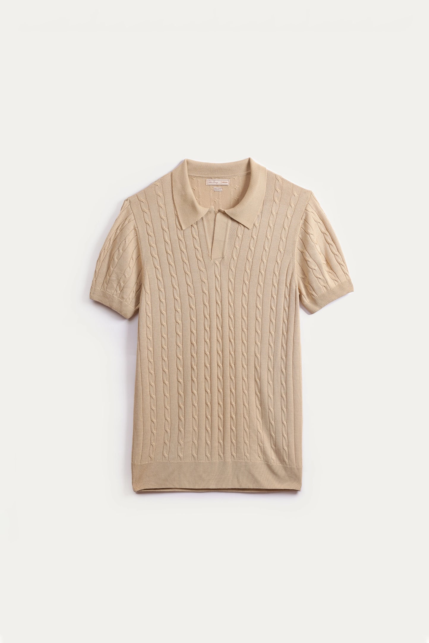 Cable Knit Polo