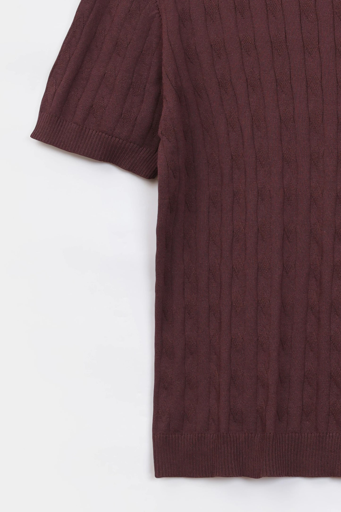 Cable Knit T-Shirt
