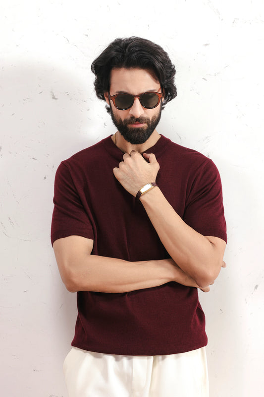Fine Knit T-Shirt