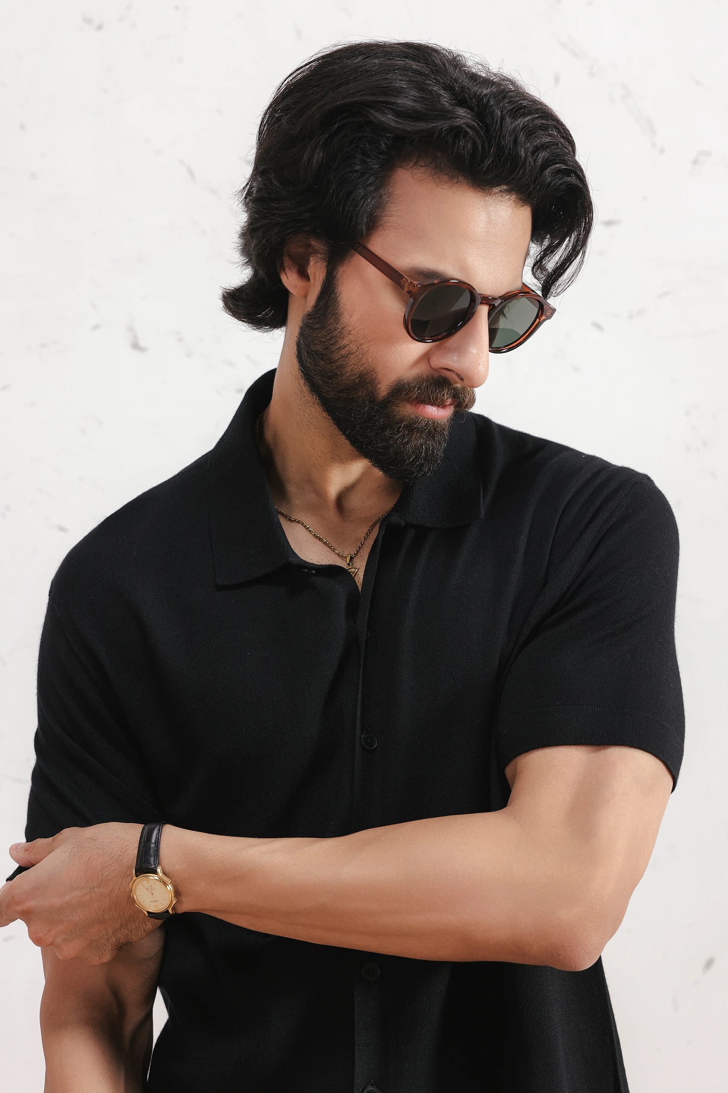 Fine-Knit Sleek Shirt
