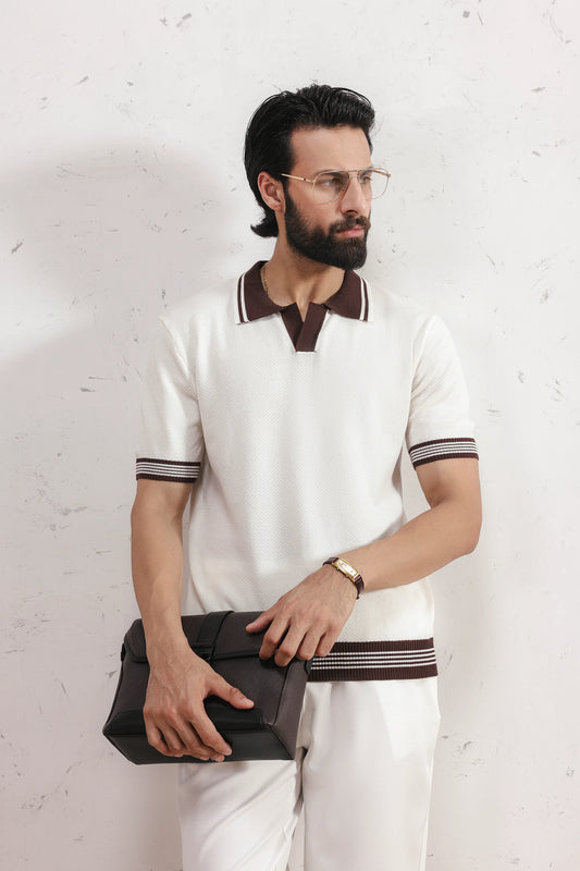 Fine Gauge Knit Polo