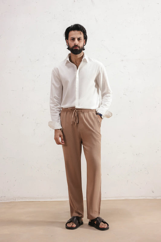 Straight Linen Trousers