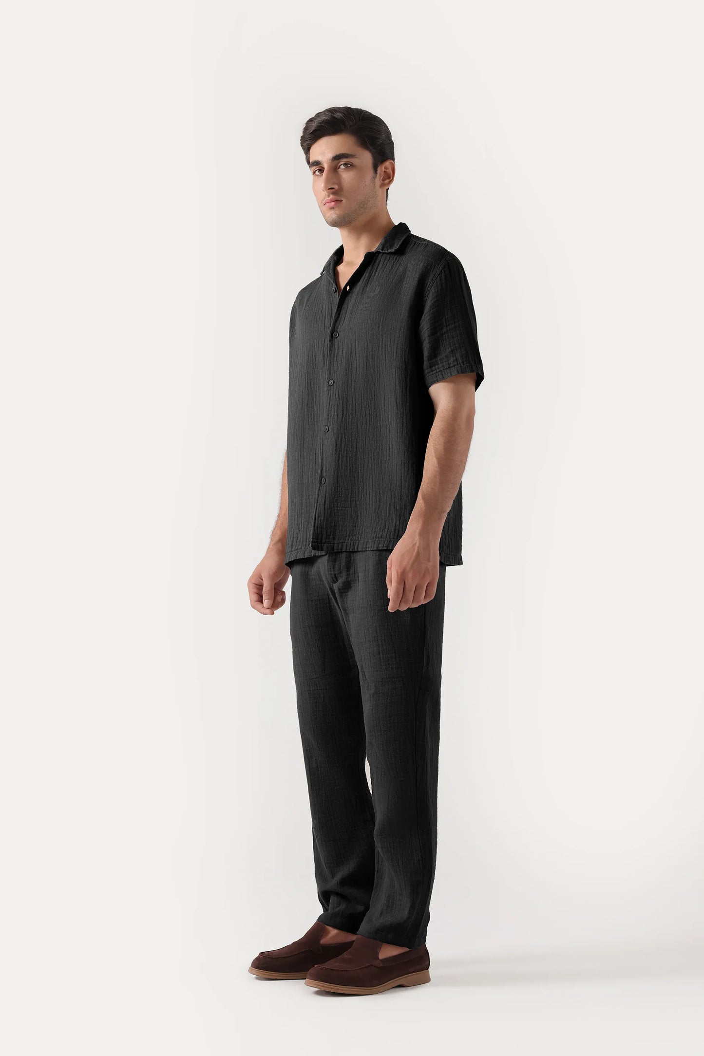 Resort Collar Muslin Shirt