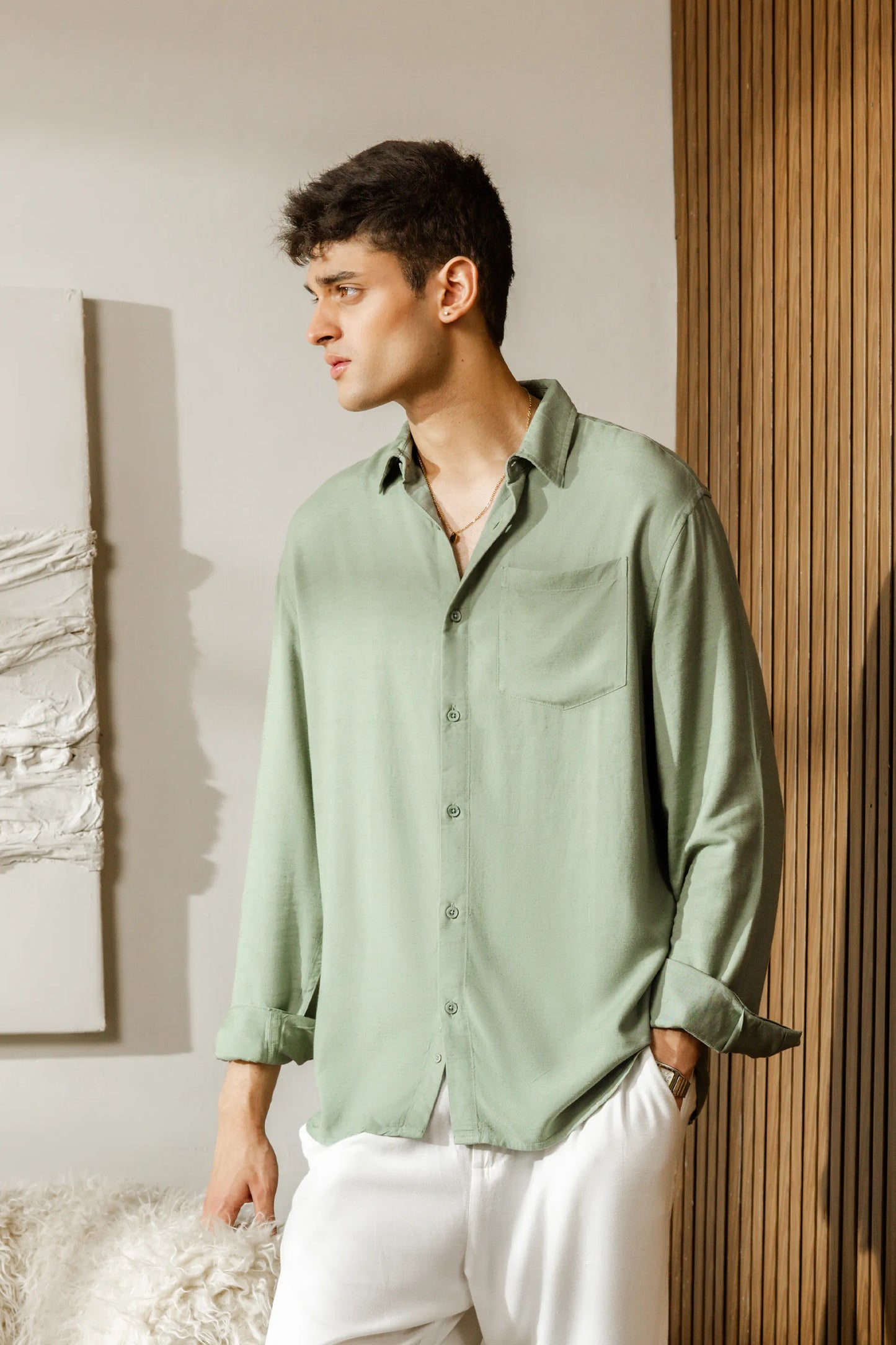 Tailored Fit Linen Shirt