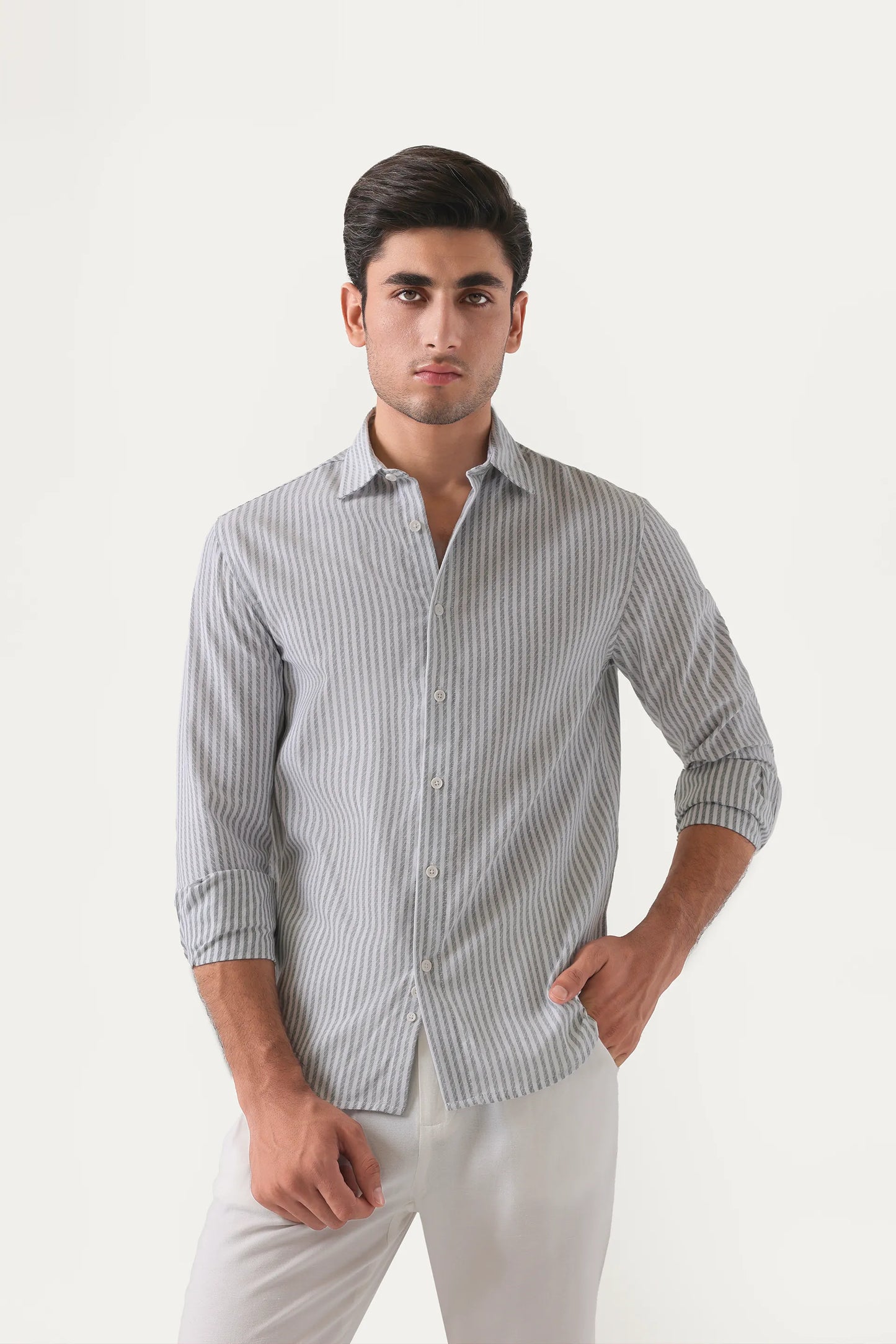 Blue Pinstripe Shirt