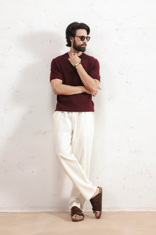 Fine Knit T-Shirt