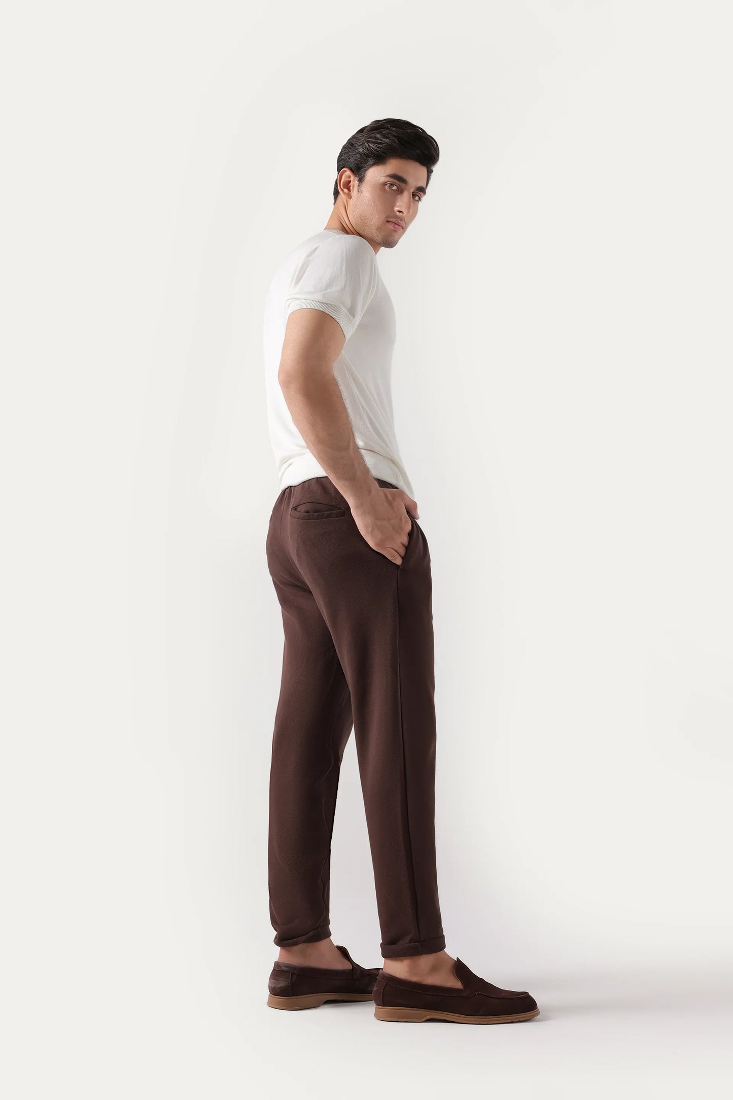 Pique Knit Trousers